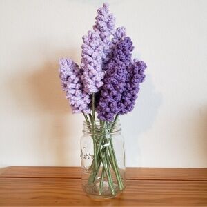 6 Handmade Crochet Lavender Flower’s